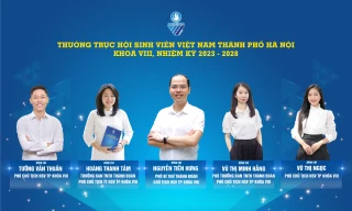 Anh Nguyễn Tiến Hưng giữ chức Chủ tịch Hội Sinh viên TP. Hà Nội