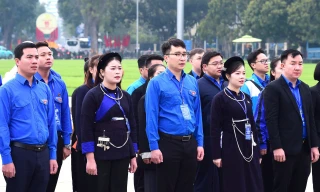 100 cán bộ Đoàn xuất sắc toàn quốc báo công dâng Bác 