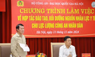 ĐHQG Hà Nội và Bộ Công an hợp tác đào tạo nguồn nhân lực y tế chuyên biệt cho lực lượng Công an