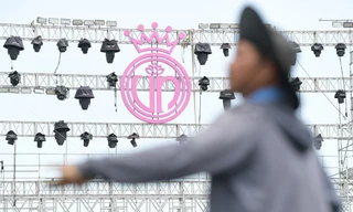 Sân khấu nổi nặng hơn 200 tấn cho chung kết 'Hoa hậu Việt Nam' 2024 sắp hoàn thiện