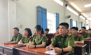 Tuổi trẻ ĐH Cảnh sát Nhân dân ra quân ‘Chiến dịch Hành quân Xanh’ tại Sóc Trăng