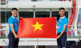 Bản đồ Việt Nam được tái hiện trong cuộc vận động 'Tự hào một dải non sông'