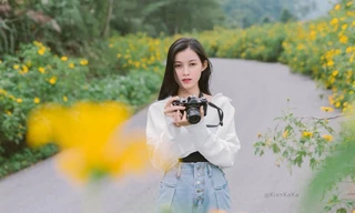 Giới trẻ 'checkin' vườn hoa dã quỳ lớn nhất Thủ đô