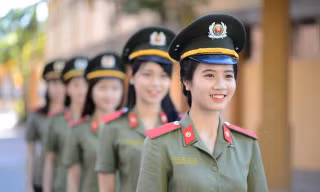 Sinh viên Học viện An ninh nhân dân. Ảnh: DƯƠNG TRIỀU