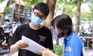 Thí sinh dự thi tốt nghiệp THPT năm 2021 tại Hà Nội.