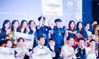 Nhóm sinh viên trường ĐH Công nghệ giành giải nhất 'Ý tưởng khởi nghiệp sáng tạo công nghệ quốc gia'