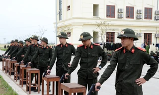 Một ngày huấn luyện của chiến sĩ nghĩa vụ Công an nhân dân 