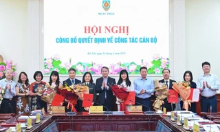 Bộ Tư pháp bổ nhiệm nhiều lãnh đạo cấp vụ