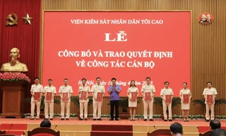 Viện KSND Tối cao tổ chức trao quyết định bổ nhiệm cho nhiều cán bộ 