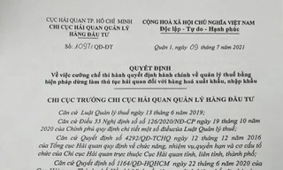 TPHCM dừng thủ tục xuất nhập khẩu với một doanh nghiệp nợ thuế cả trăm tỷ đồng