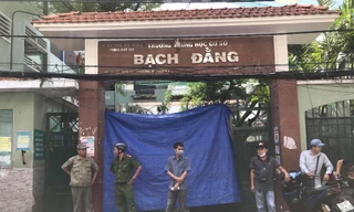 Hiện trường xảy ra vụ tai nạn được phong tỏa