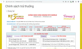 Ồ ạt mời gọi đầu tư kiểu kinh doanh đa cấp trái phép mới 