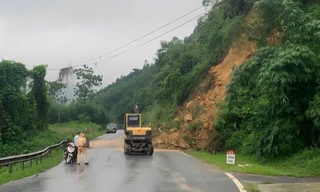 Quốc lộ 70B ở Phú Thọ khôi phục xong sạt lở, thông tuyến trở lại