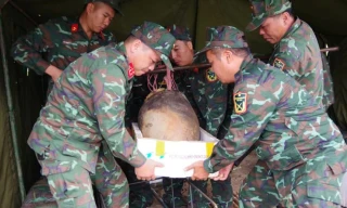 Hòa Bình: Hủy nổ quả bom nặng 900 kg 