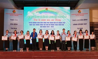 Tỉnh Đoàn Hòa Bình tuyên dương 25 giáo viên Tổng phụ trách Đội tiêu biểu