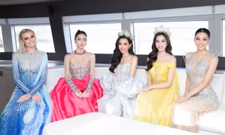 Fanpage Miss World và Miss Grand International đăng ảnh hai Hoa hậu quốc tế chung khung hình