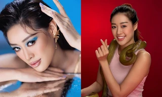 Hoa hậu Khánh Vân hướng dẫn cách tạo dáng trong bộ ảnh chụp với rắn