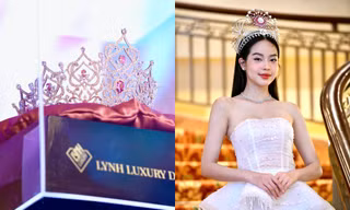 Cận cảnh vương miện và hoa đăng quang dành cho tân Hoa hậu Việt Nam 2024