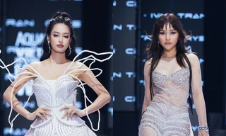 Quán quân The New Mentor Lê Thu Trang lần đầu làm vedette show thời trang