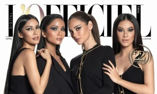 Hoa hậu H'Hen Niê đọ sắc cùng Miss Universe Catriona Gray trên trang bìa tạp chí Ấn Độ