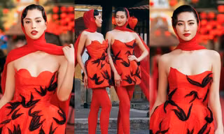 Hoa hậu Tiểu Vy và Lương Thùy Linh có màn catwalk đôi khoe sắc chuẩn "beauty queen"