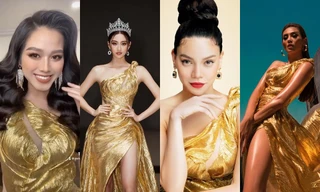 Pha "đụng hàng" cực "hot" của Hoa hậu Đỗ Thị Hà, Lương Thùy Linh, Hà Hồ, Võ Hoàng Yến