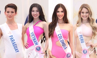 Phương Nhi diện đồ bơi hồng ở Bán kết, được dự đoán lọt Top 10 Hoa hậu Quốc tế 2023