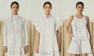 Hoa hậu Thanh Thủy trông khác lạ khi làm mẫu cho BST mới của NTK Công Trí