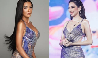 Hoa hậu Thùy Tiên mặc lại thiết kế "nàng tiên cá" của Á hậu Kim Duyên tại Miss Universe