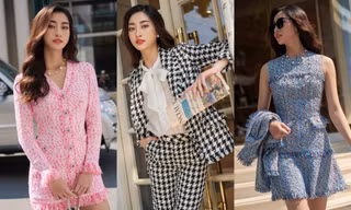 Hoa hậu Lương Thùy Linh khoe khéo đôi chân dài 1m22 trong trang phục mùa Thu thời thượng