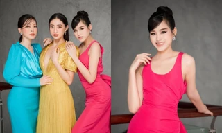 Hoa hậu Đỗ Thị Hà đổi kiểu váy mới, không khoe chân mà nhìn vẫn cảm giác chân dài miên man