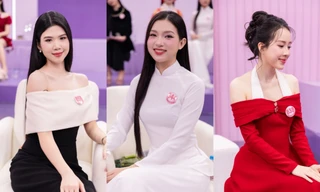 Dàn thí sinh Hoa hậu Việt Nam đẹp rạng ngời tại hậu trường show truyền hình thực tế