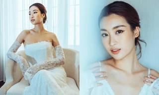 "Cô dâu tháng 10" Đỗ Mỹ Linh phá cách khi diện váy cưới Vera Wang cùng giày sneaker