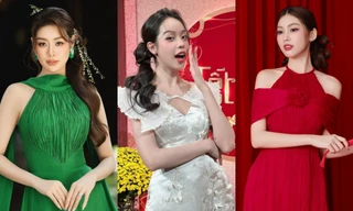 Dàn Hoa - Á hậu đồng loạt tung ảnh áo dài rực rỡ chào đón Tết Nguyên đán