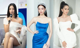 Hoa hậu Tiểu Vy, Lương Thùy Linh đích thân thị phạm catwalk cho các bạn sinh viên