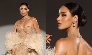 Ngắm thiết kế dạ hội được Lydie Vũ diện trong Bán kết Miss Supranational 2024
