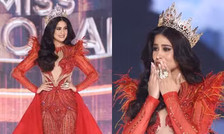 Miss Global 2023 diện thiết kế của NTK Nguyễn Minh Tuấn trong màn final walk