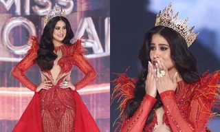 Miss Global 2023 diện thiết kế của NTK Nguyễn Minh Tuấn trong màn final walk