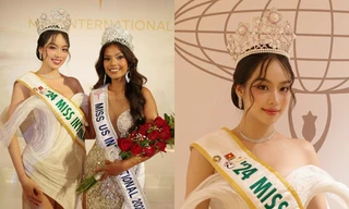 Loạt pin cài sash Miss International 2024 của Hoa hậu Thanh Thủy gây chú ý