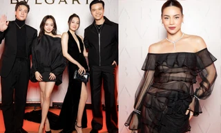 Hồ Ngọc Hà đeo trang sức tiền tỷ, dự tiệc đón tin vui cùng dàn mỹ nhân Việt