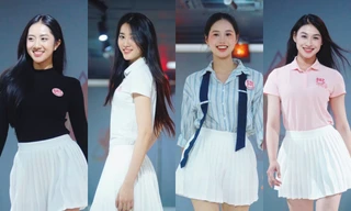 Top 41 Hoa hậu Việt Nam 2024 xinh đẹp rạng rỡ, tự tin trong buổi tập catwalk 