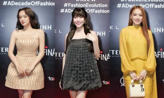 Nhã Phương thanh lịch, Diệu Nhi khoe chân thon tại thảm đỏ Tuần lễ Thời trang