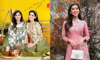 "Rick kid" Tiên Nguyễn sang chảnh đồ hiệu nhưng Tết nào cũng chăm chỉ diện áo dài