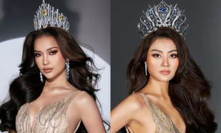 Hoa hậu Xuân Hạnh mặc lại váy của đàn chị Ngọc Châu, thần thái có vượt trội?