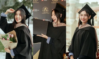 Hoa hậu Thùy Tiên sang Thụy Sĩ nhận bằng Thạc sĩ, fan mong "nhả vía" học giỏi