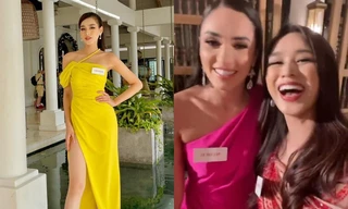 Trước khi tặng lại váy cho Hoa hậu Mexico, Hoa hậu Đỗ Thị Hà khoe màn catwalk cực đỉnh