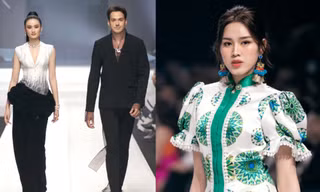 Hoa hậu Đỗ Thị Hà catwalk ấn tượng, Ý Nhi sánh đôi bên Nam vương thế giới