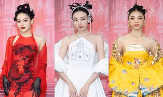 Hoa hậu Hòa bình Quốc tế 2023: Thùy Tiên, Minh Kiên hóa "tiên nữ" trên thảm đỏ