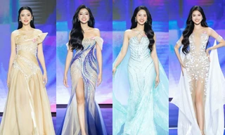 Ngắm nhan sắc rực rỡ của Top 25 Hoa hậu Việt Nam 2024 trong trang phục dạ hội