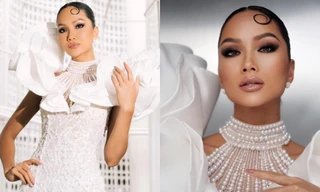 Hoa hậu H'Hen Niê khoe nhan sắc ấn tượng với chiếc váy lấy cảm hứng từ hoa cà phê